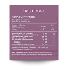 Harmony+ DIM capsules show estrogen balance support for a healthy lifestyle.