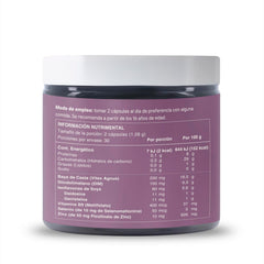 Harmony+ label close-up reveals clean ingredients and GMP manufacturing.