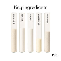 Close-up of Reset Wellness M3+ label detail indicating product quality.