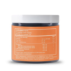 Reset Wellness Omega GLUTATHIONE+ daily-use ritual on the kitchen countertop.