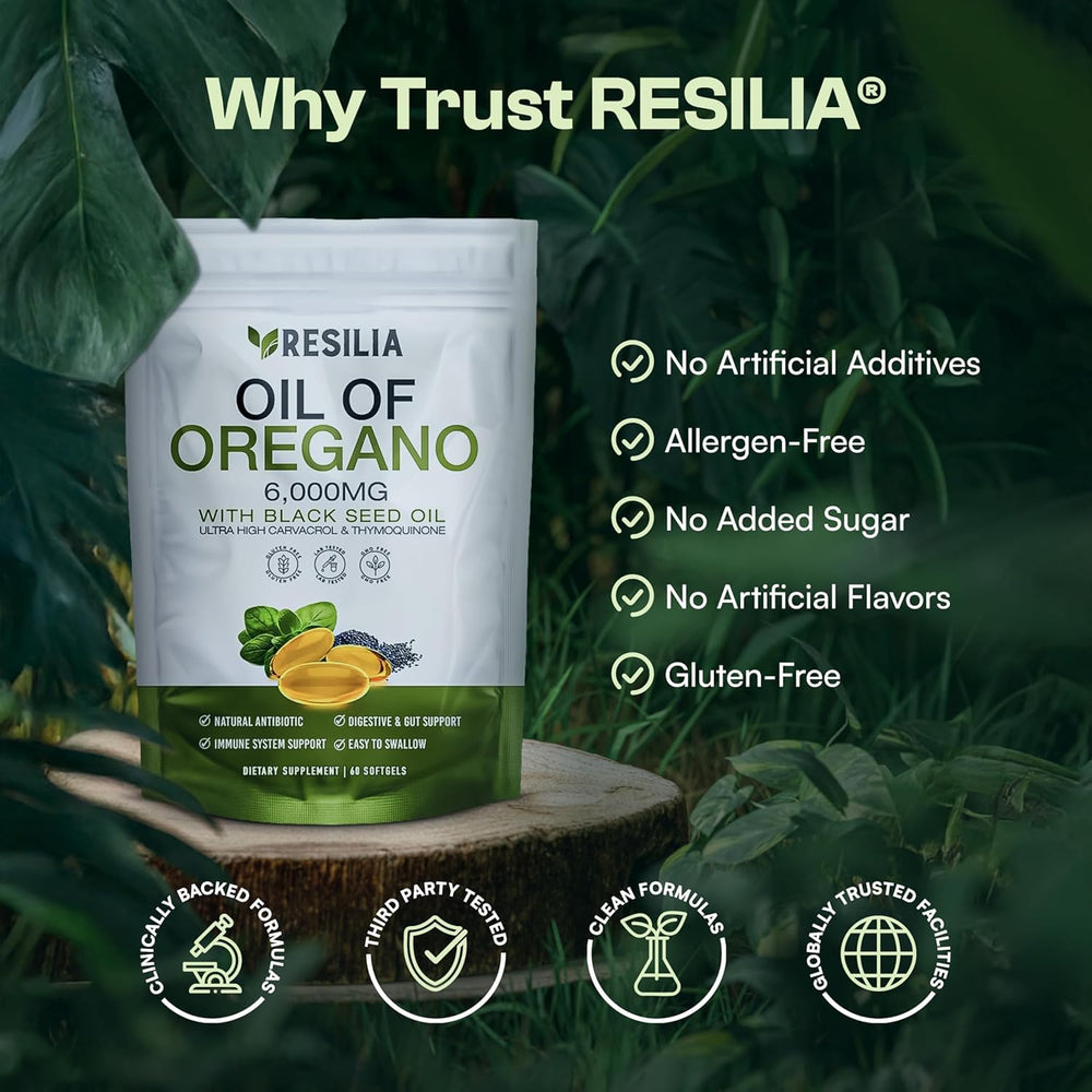 Resilia Black Seed Oil softgels bottle for holistic daily support