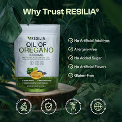 Resilia oregano oil capsules serving suggestions for seasonal wellness