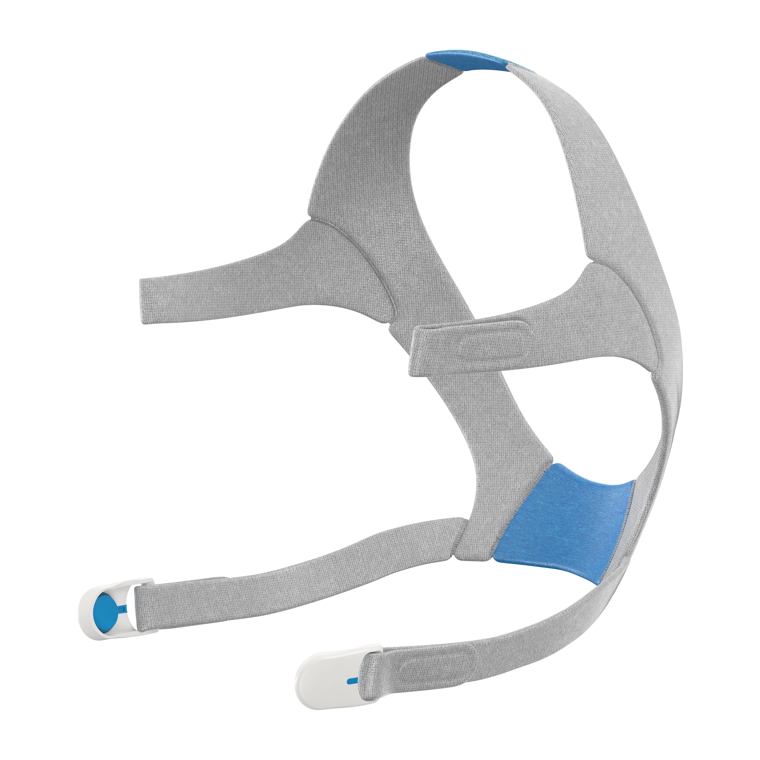 ResMed AirFit AirTouch N20 headgear blue large, stable fit for comfortable sleep.