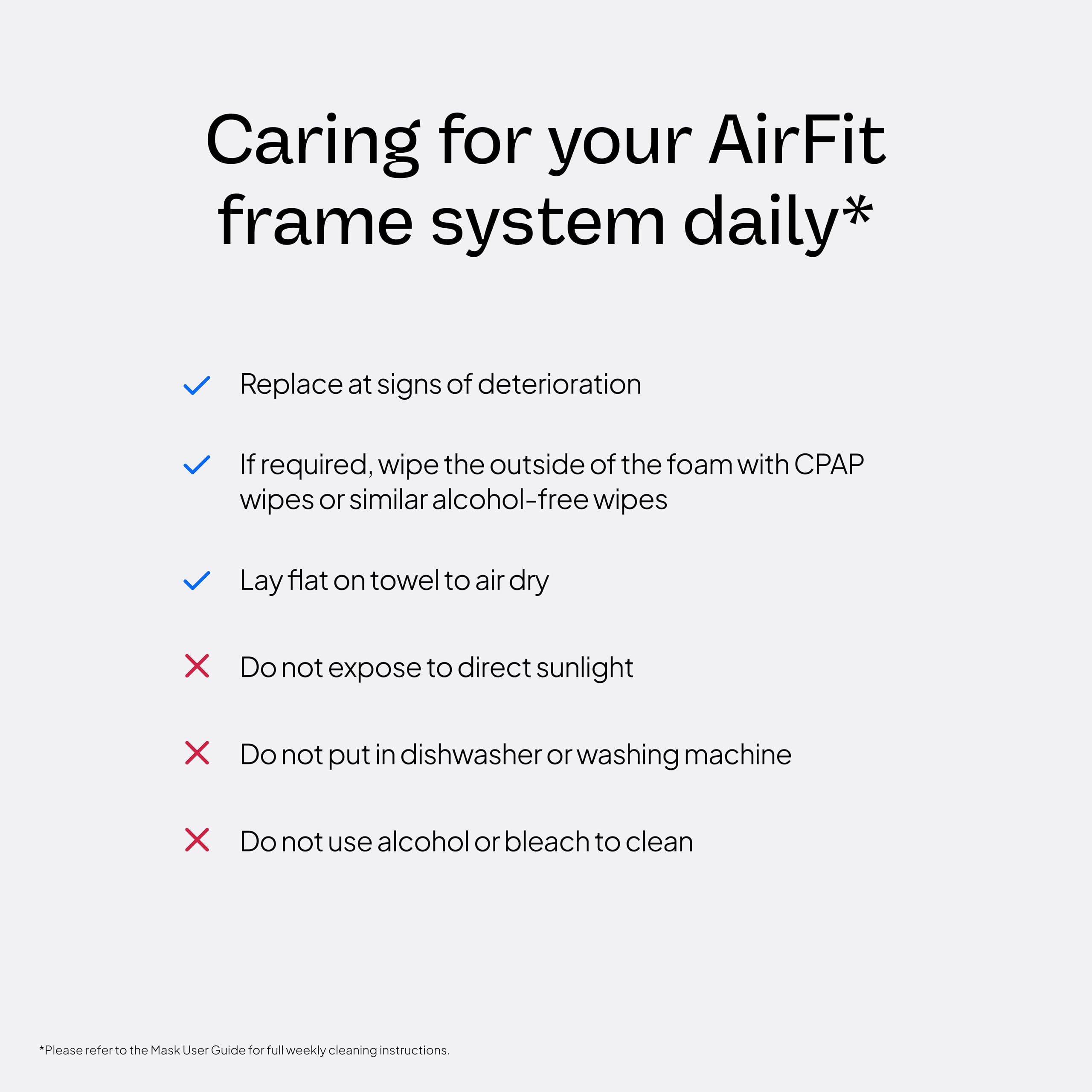 AirFit F20 for Her lightweight design for all-night wear