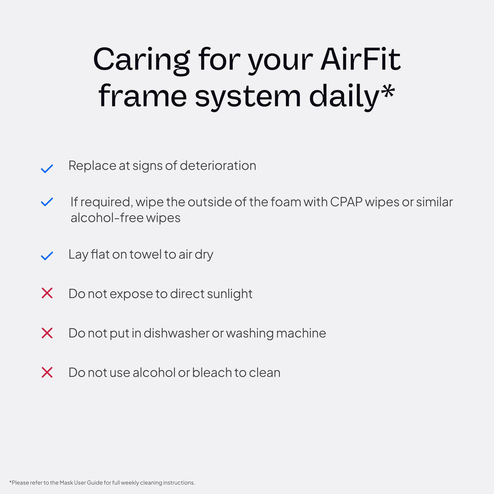 Durable ResMed AirFit N30i frame construction supports daily use.