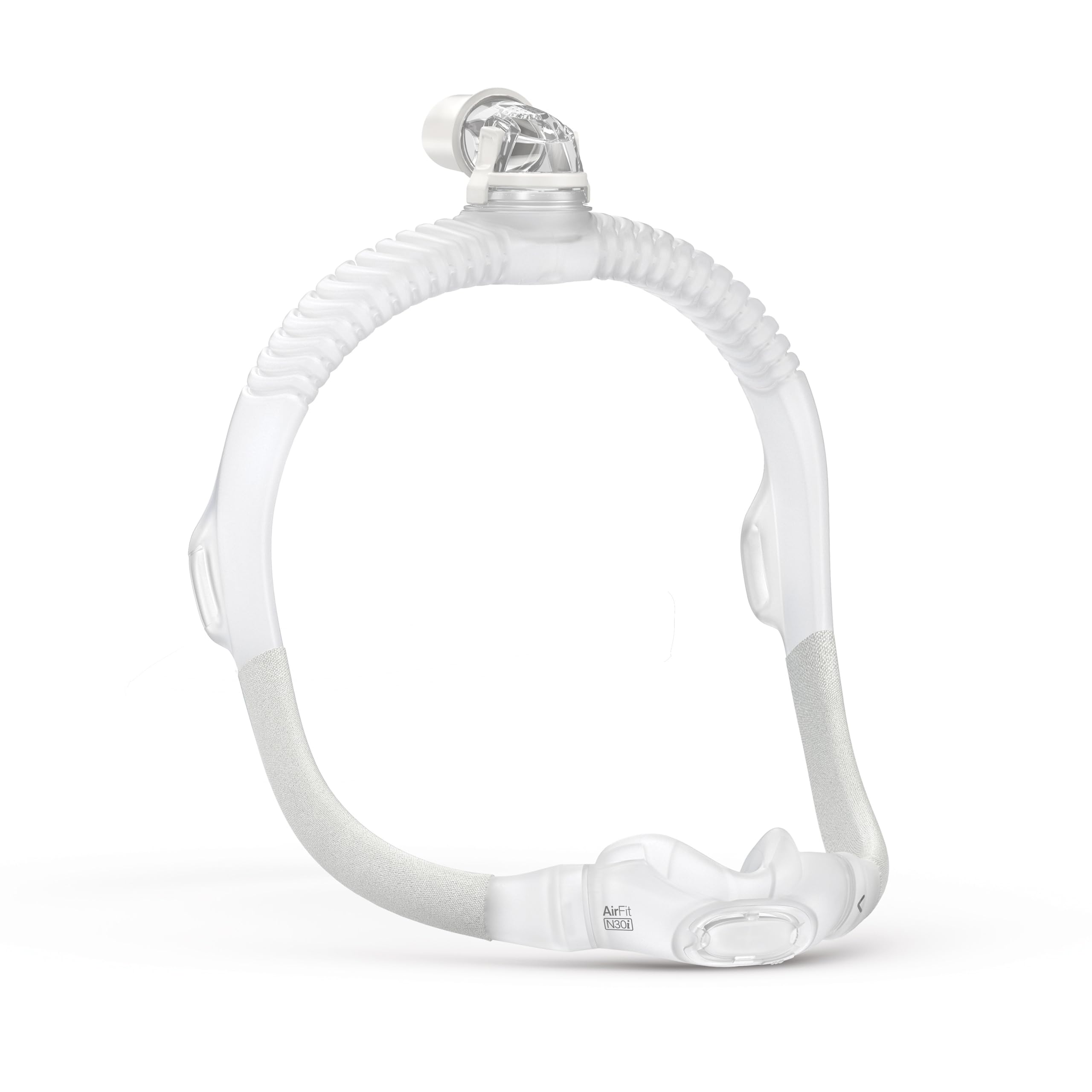 ResMed AirFit N30i frame with elbow and nasal cradle cushion for easy replacement and secure fit