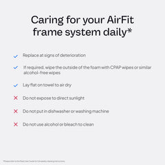 ResMed AirFit N30i frame set with no headgear included for compatibility note