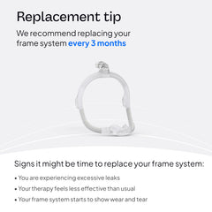 Replacement ResMed AirFit N30i frame ready for upgrades.