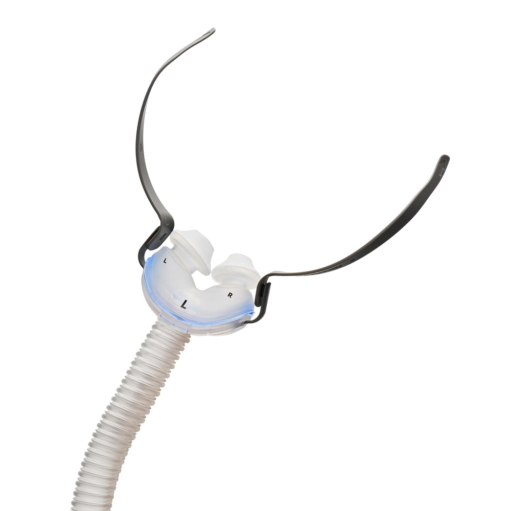 ResMed AirFit P10 frame large provides stable support for comfortable CPAP wear.