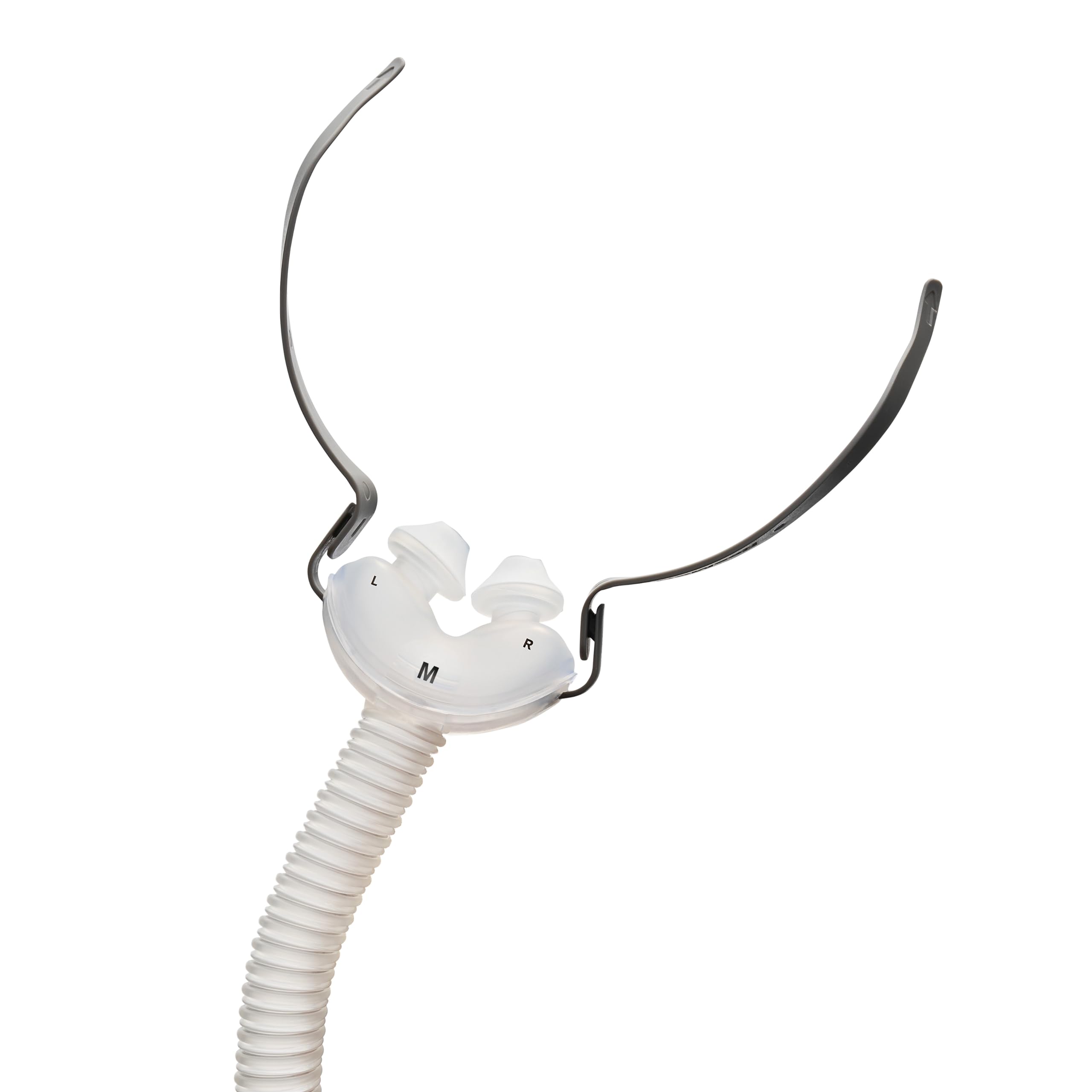 ResMed AirFit P10 frame system close-up, lightweight and easy to assemble.