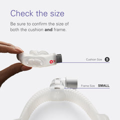 ResMed AirFit P30i nasal pillows cushion for a comfortable seal