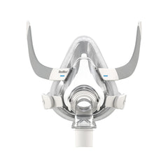 ResMed AirTouch F20 frame and elbow assembly for easy setup.