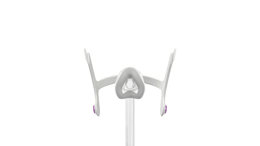 ResMed AirTouch N20 for Her magnetic clips enable fast fitting and removal for hassle-free setup.