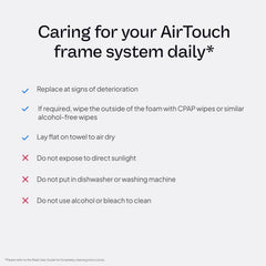 ResMed AirTouch N20 frame and cushion set without headgear for flexible setups.