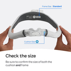 ResMed AirTouch N30i comfisoft cushion close-up offers extra-soft seal and comfort