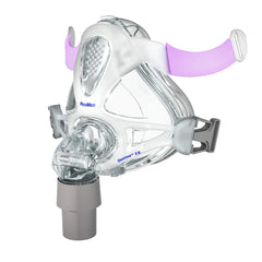 ResMed Quattro FX for Her replacement frame with medium cushion for a secure, comfortable sleep fit