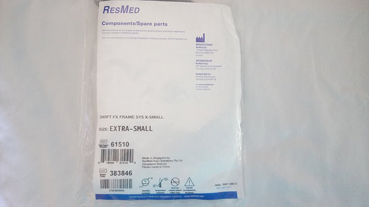ResMed Swift FX XS frame detail of the dual-wall nasal pillow for a gentle seal