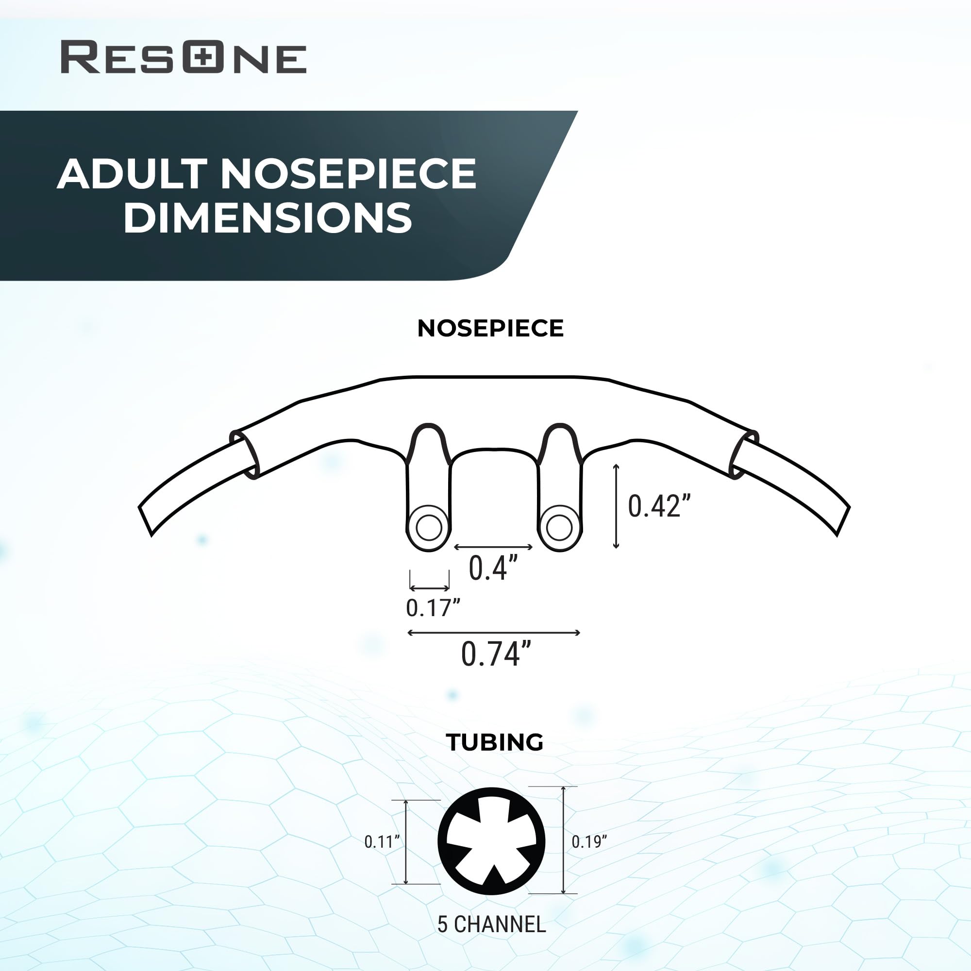 ResOne nasal cannula 100-pack ideal for home use or clinical settings.