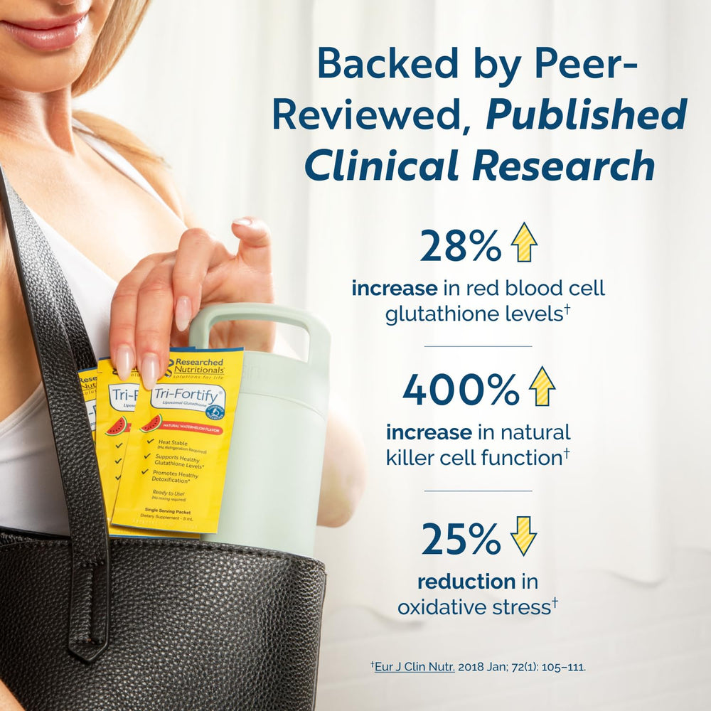 Researched Nutritionals glutathione vitamin C liquid with orange essence promotes antioxidant support