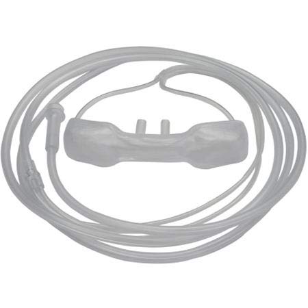 Responsive Respiratory Oxymizer mustache-style oxygen conserver sits under the nose for efficient delivery.