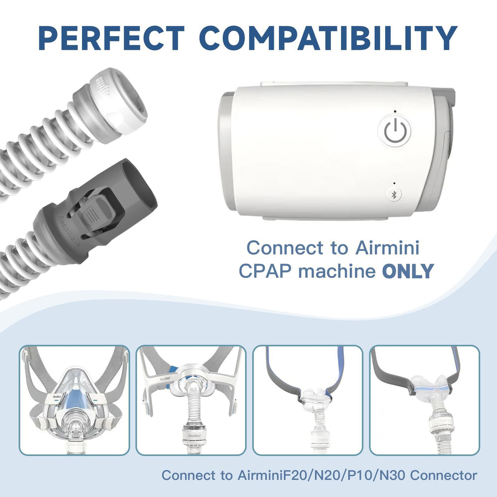 RespWave AirMini tubing with precise fit supports uninterrupted flow.