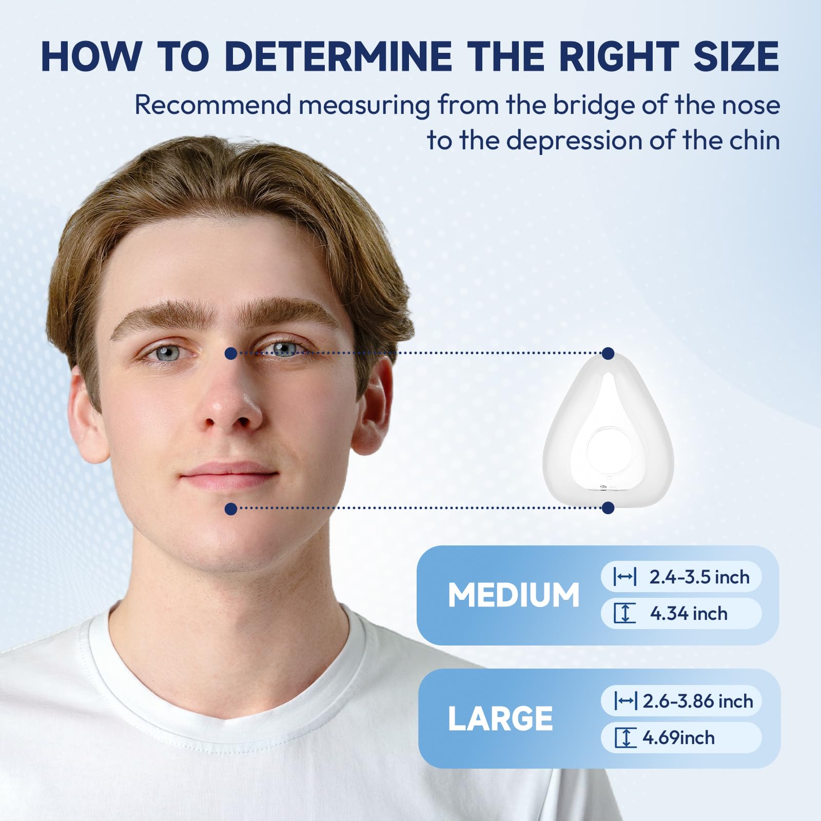 RespWave cushion is lightweight and comfortable for nightly use.