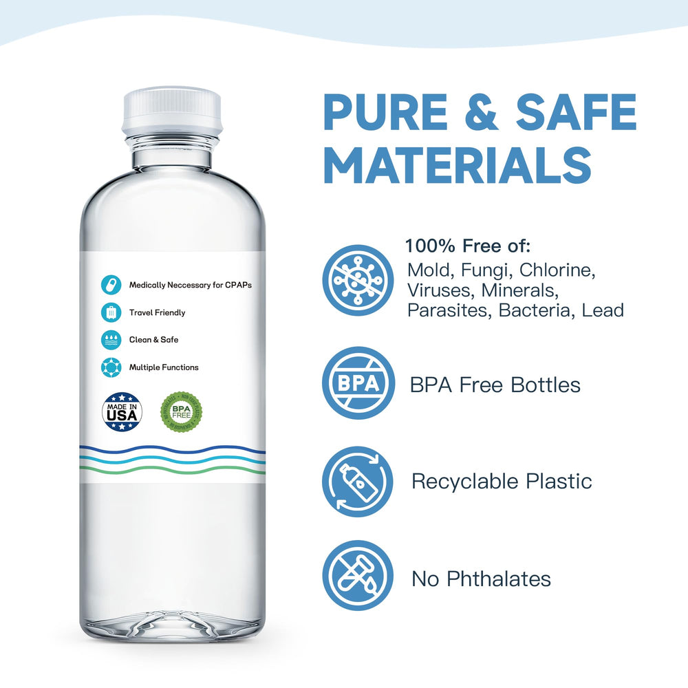 RespWave travel pack water bottle for CPAP, ideal for trips and business travel.