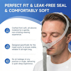 RespWellness medium-size nasal pillow fits Swift FX users well