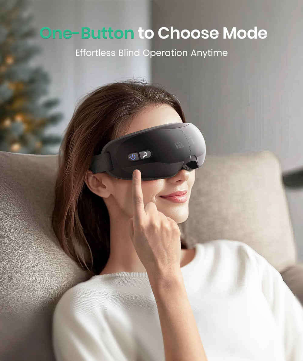 Restnature eye massager with one-button control for easy use