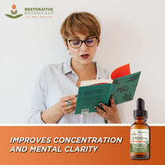 Restorative Botanicals organic certifications badge indicating trusted production
