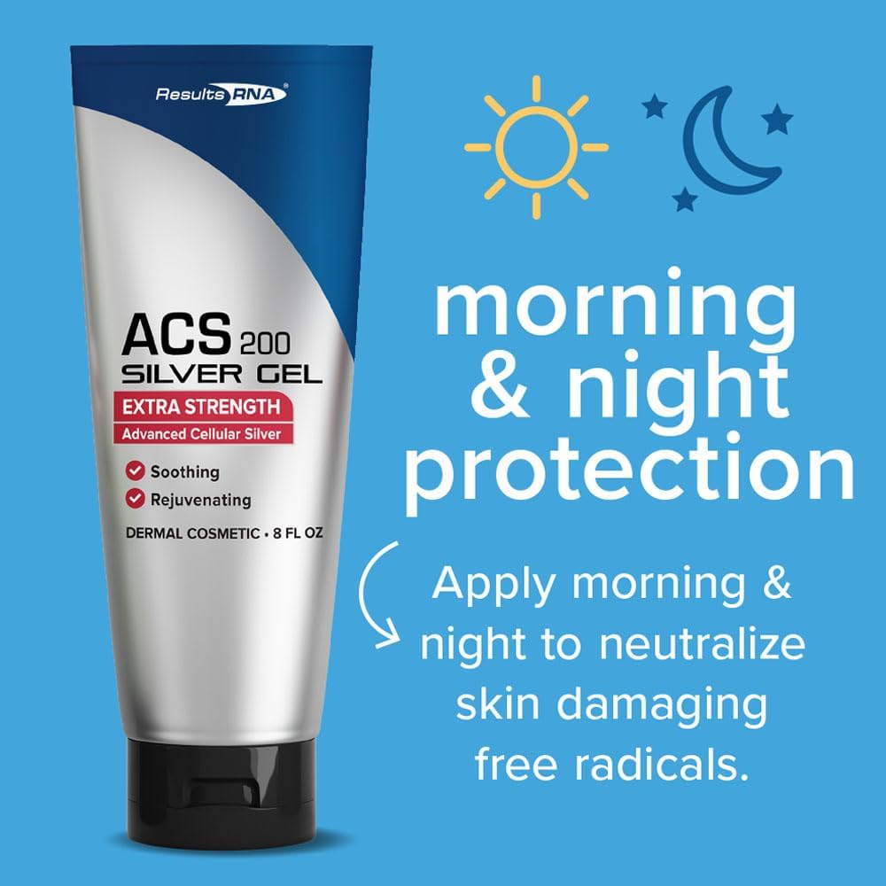 Results RNA ACS 200 gel packaging emphasizing a clinical-grade topical solution.