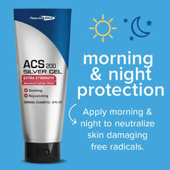 Results RNA ACS 200 gel packaging emphasizing a clinical-grade topical solution.