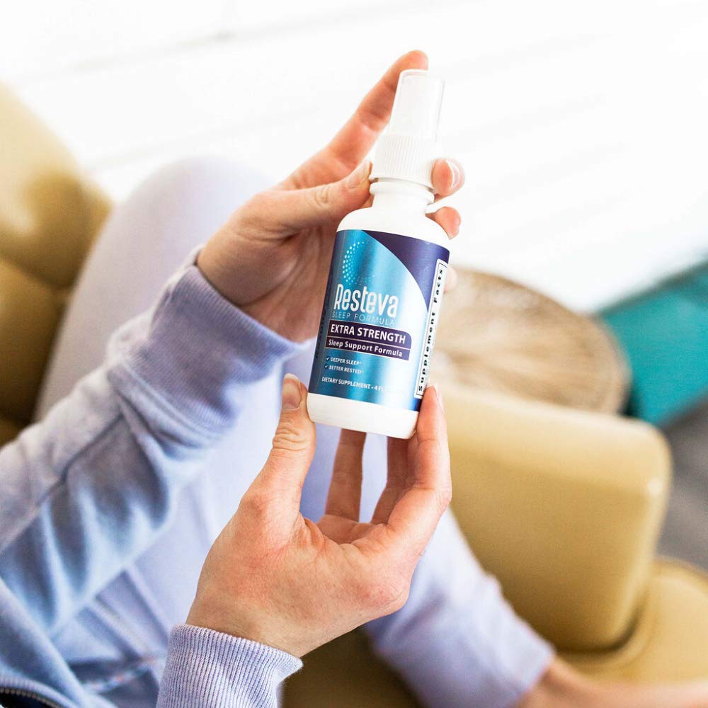 Results RNA Resteva sleep spray packaging details for shoppers