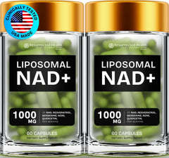 Resurrected Health Liposomal NAD with Noni bottle promotes steady energy for busy days