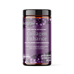 ResVitale Collagen Enhance bottle front, ideal for daily skin and joint support.