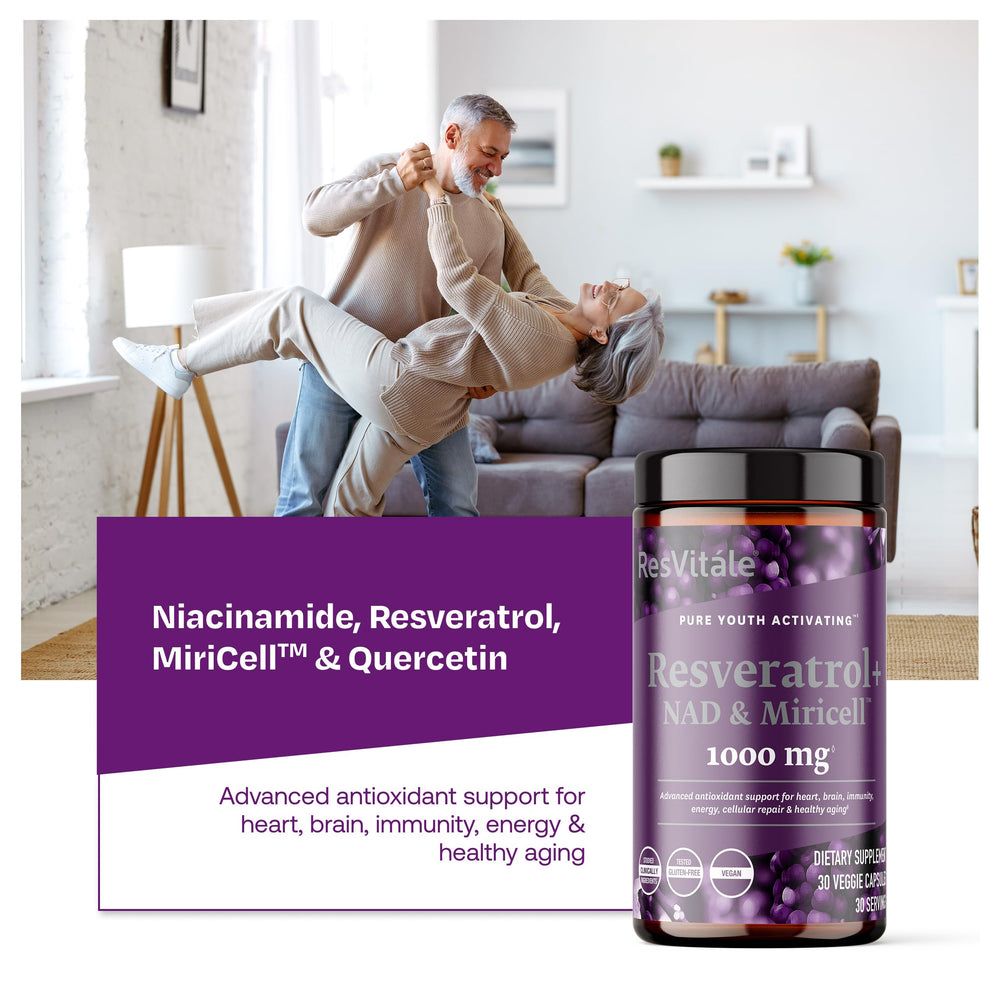 ResVitale bottle pour shot captures easy daily intake.