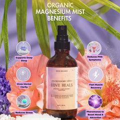 Retox Wellness Love Heals mist dispensing action for quick stress relief on the go.