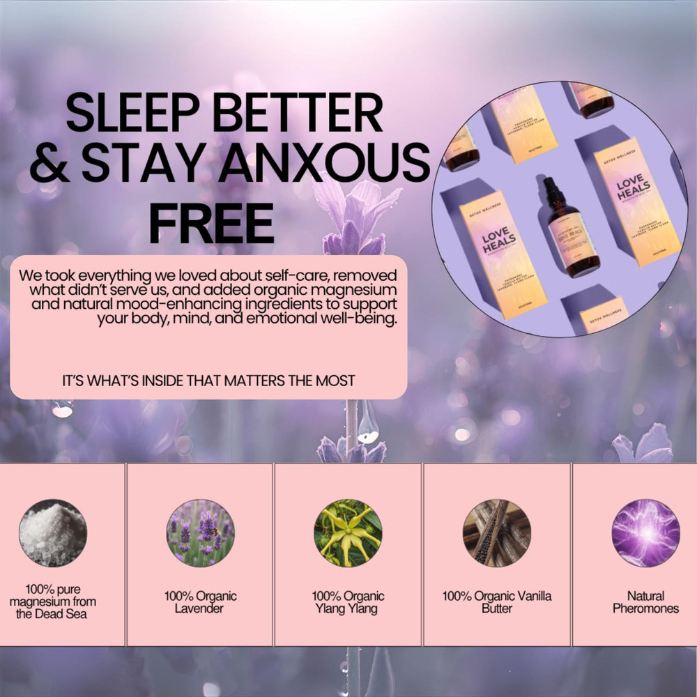 Retox Wellness Love Heals compact spray, travel-friendly magnesium mist.