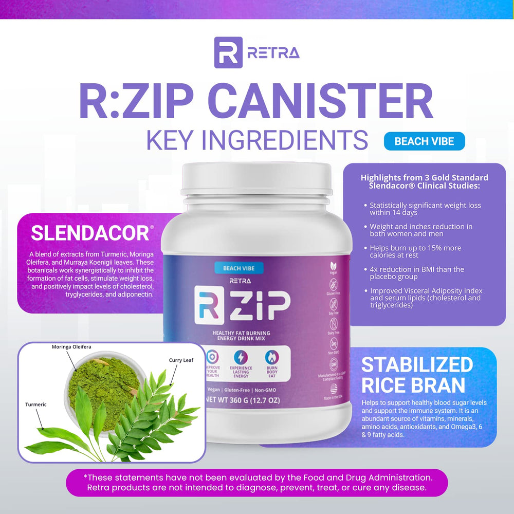 Scoop and serve RETRA Detox Beach Vibe for an energizing drink.