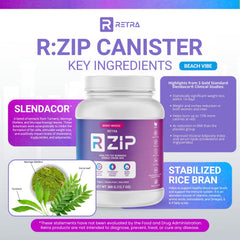 RETRA Zip Berry Breeze glass mix demonstrates refreshing berry flavor and mixability