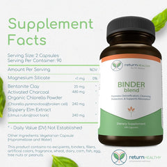 180 capsules pack shot for convenient daily detox routine.