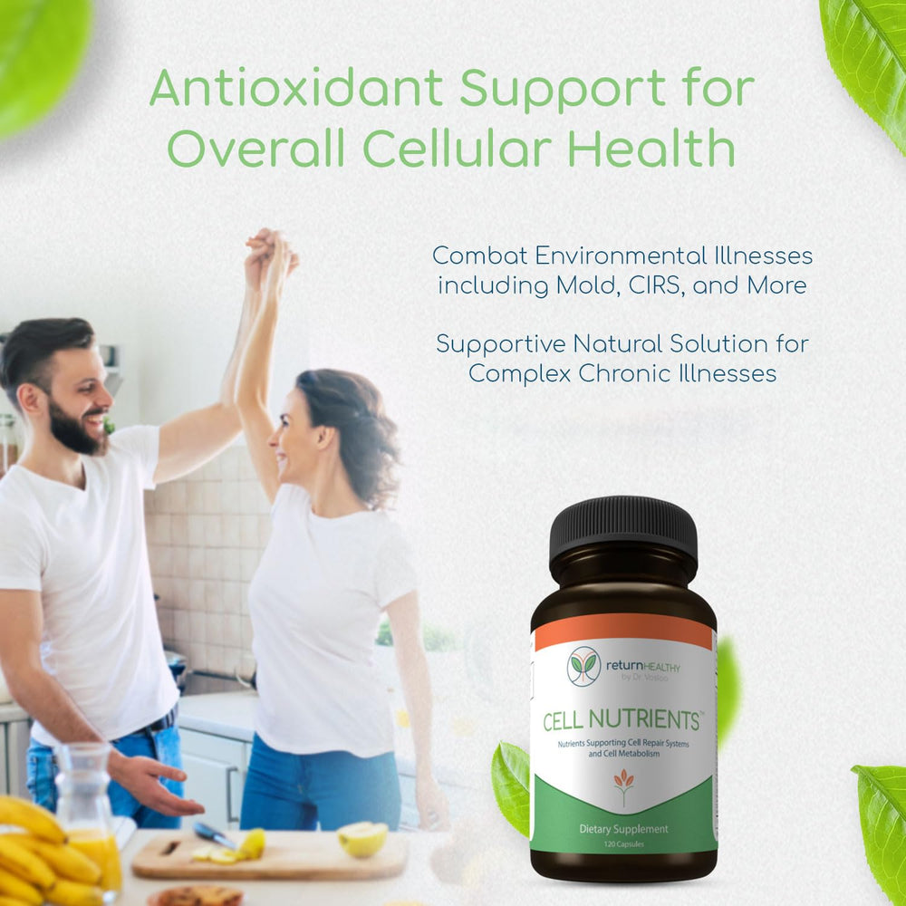 Return Healthy logo signals credibility and earth-driven supplement sourcing