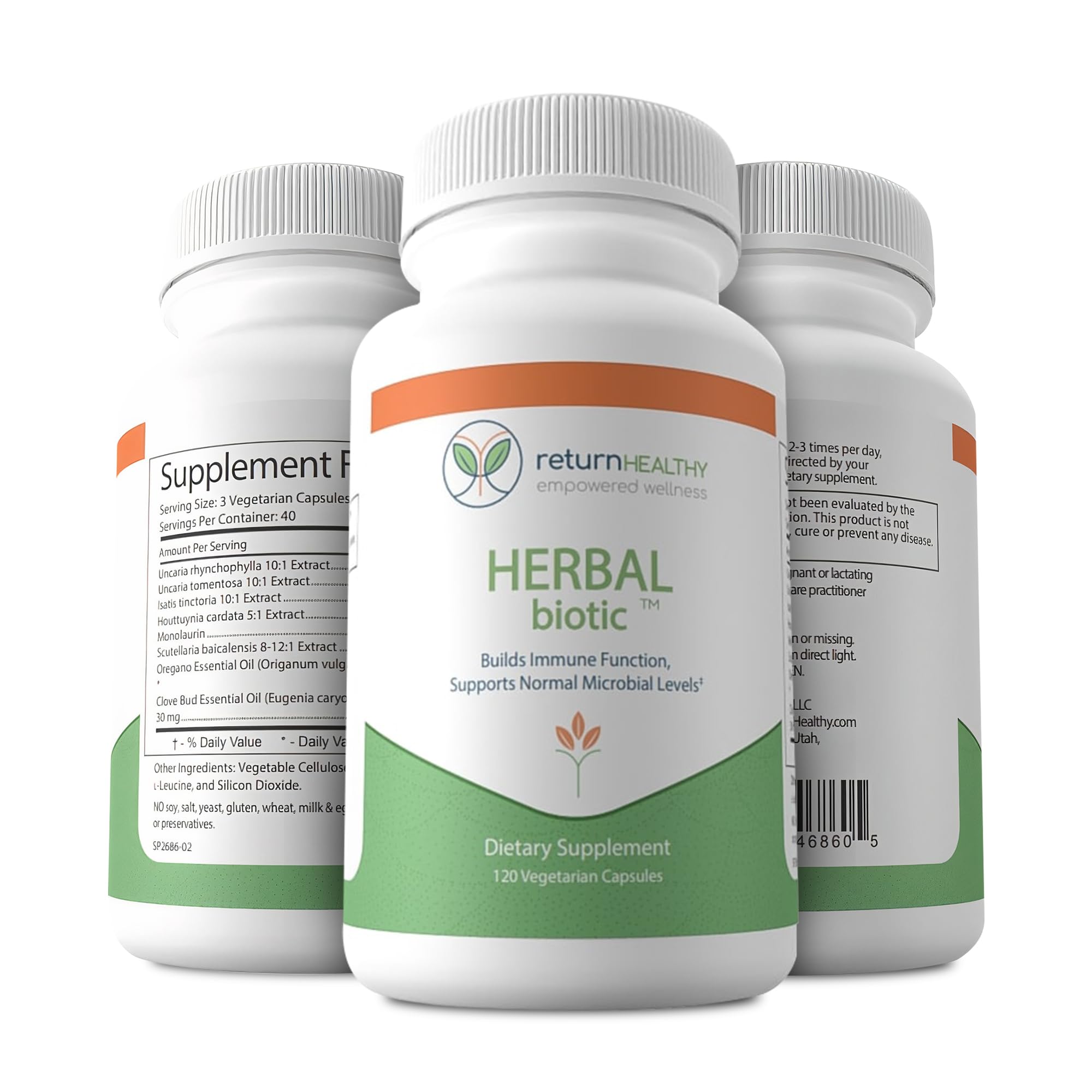 Kitchen setting featuring Return Healthy Herbal Biotic bottle connects to wholesome daily habits.