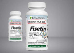 Capsule in hand for everyday wellness with REVGENETICS Senolytics 500.