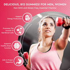 ReviNutra B12 Gummies cherry-flavored chewables for daily energy support
