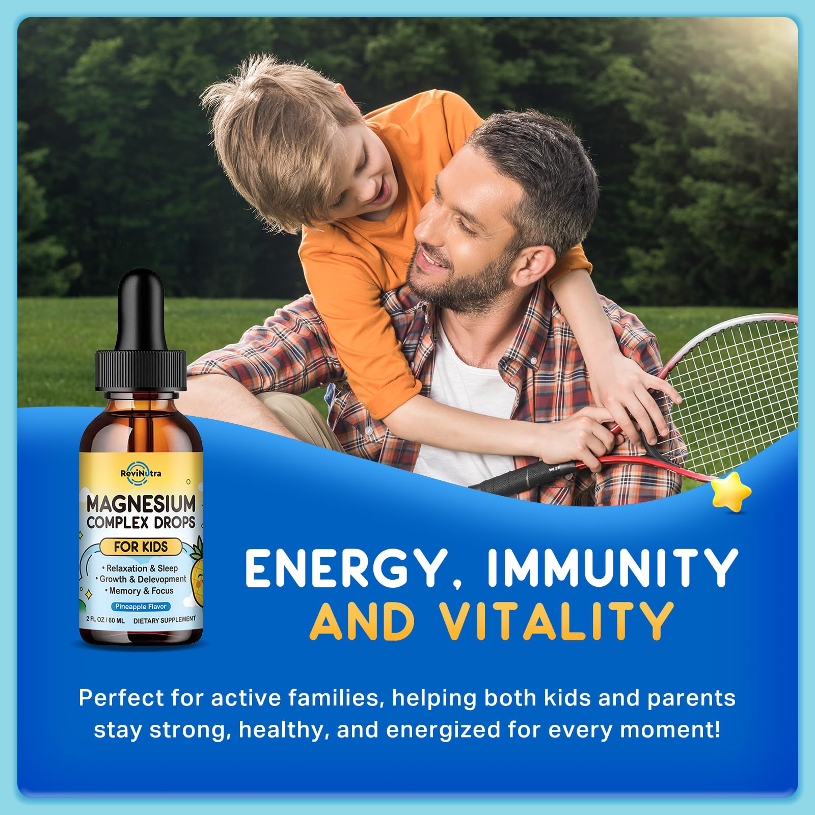 ReviNutra calcium zinc d3 k2 drops supporting growth and bones
