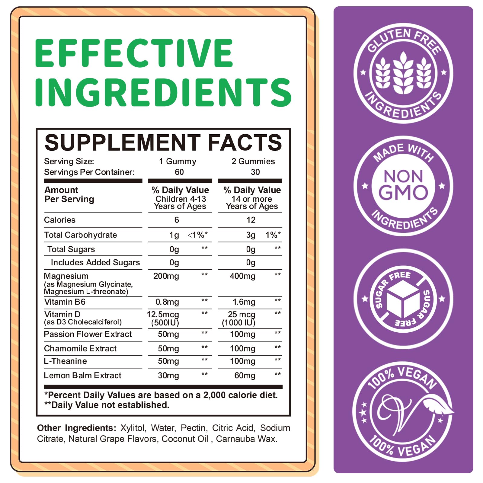 ReviNutra magnesium gummies kids chews grape; convenient daily relaxation for kids