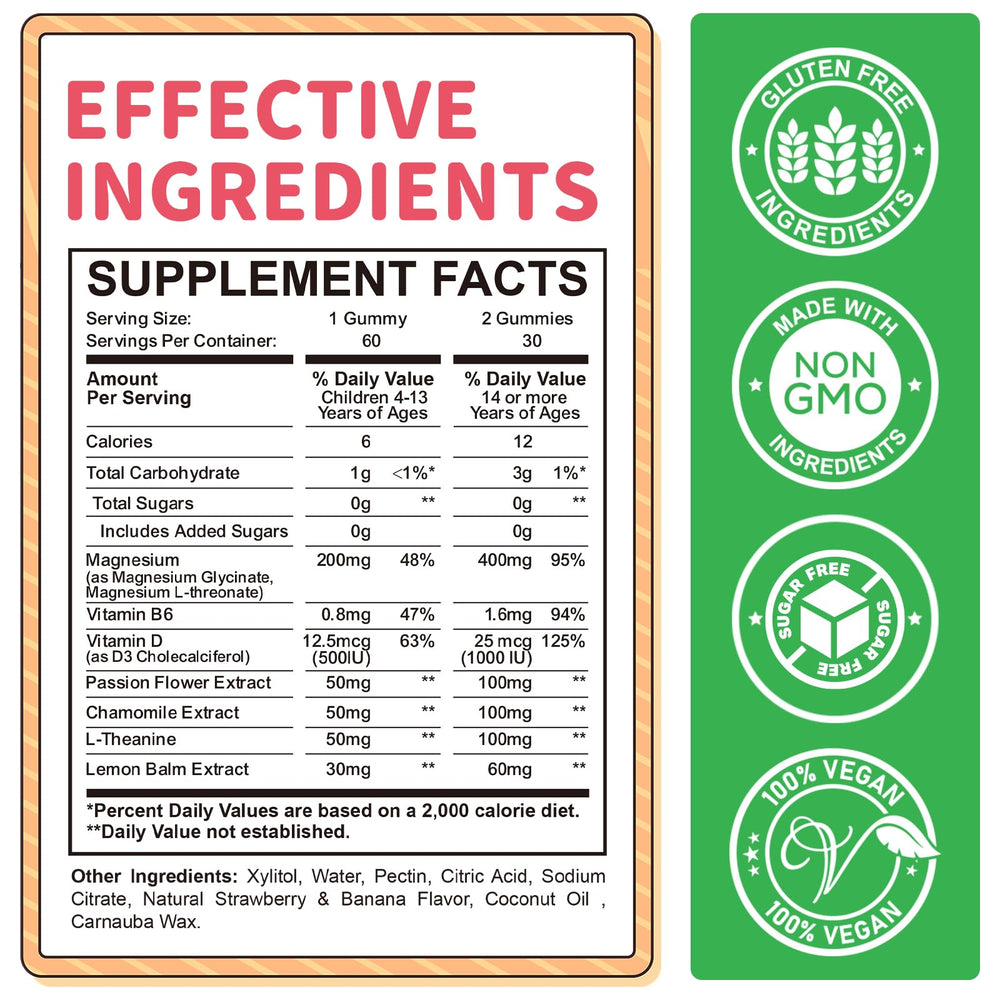 ReviNutra sugar-free gummies provide gentle magnesium relief for daily calm.