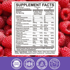 ReviNutra raspberry gummies with label highlights multi-nutrient formula