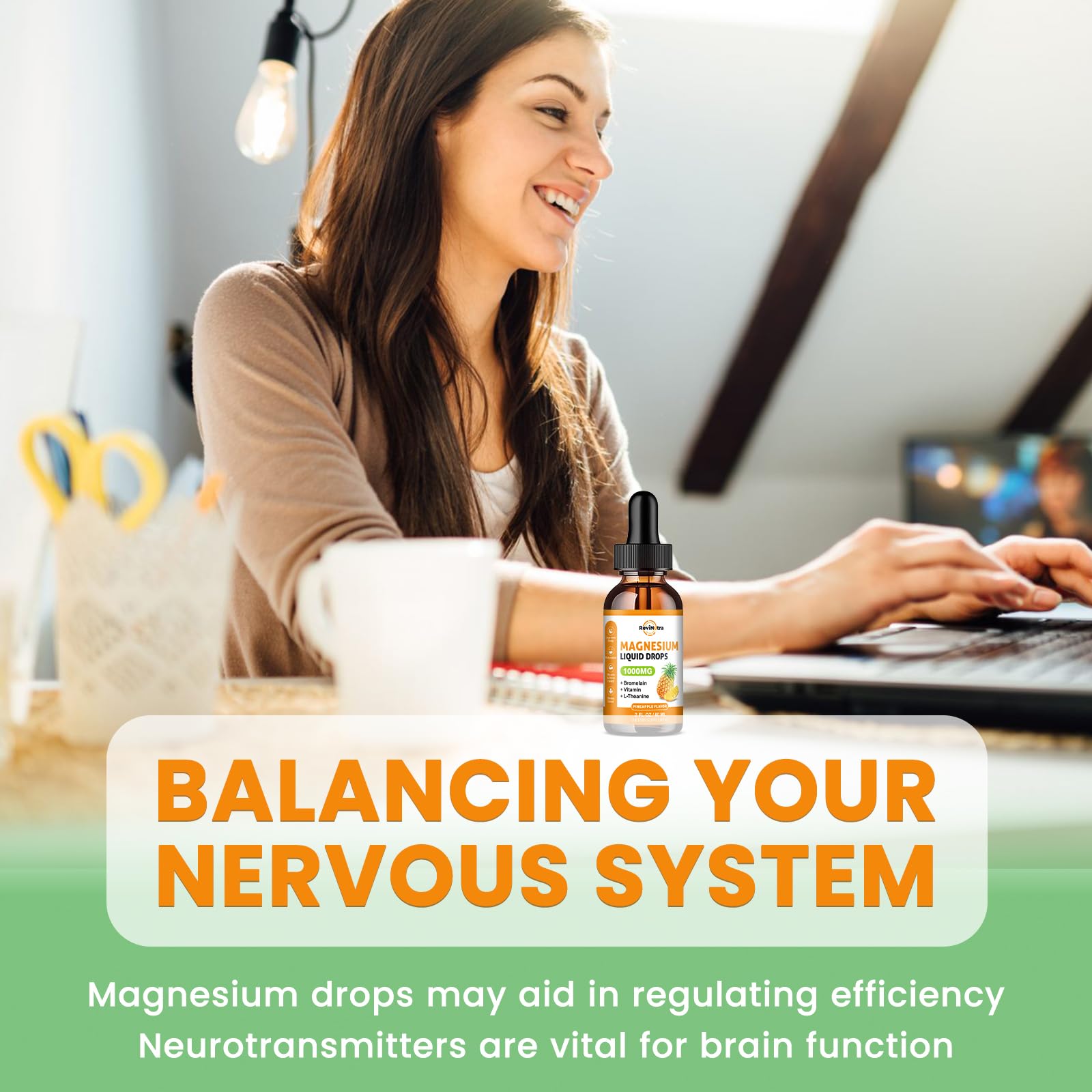 ReviNutra 2-pack magnesium drops packaging to highlight value
